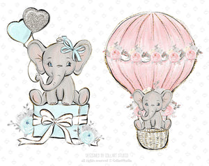 BABY ELEPHANT / Cute Elephant Clipart