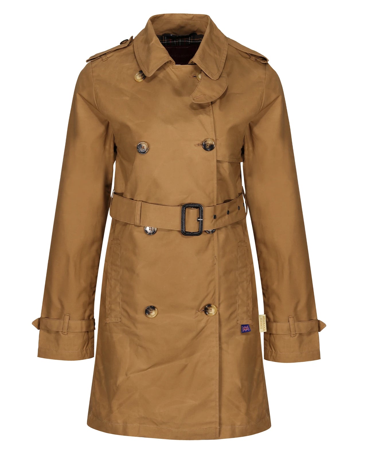 Esprit padded mac coat in khaki