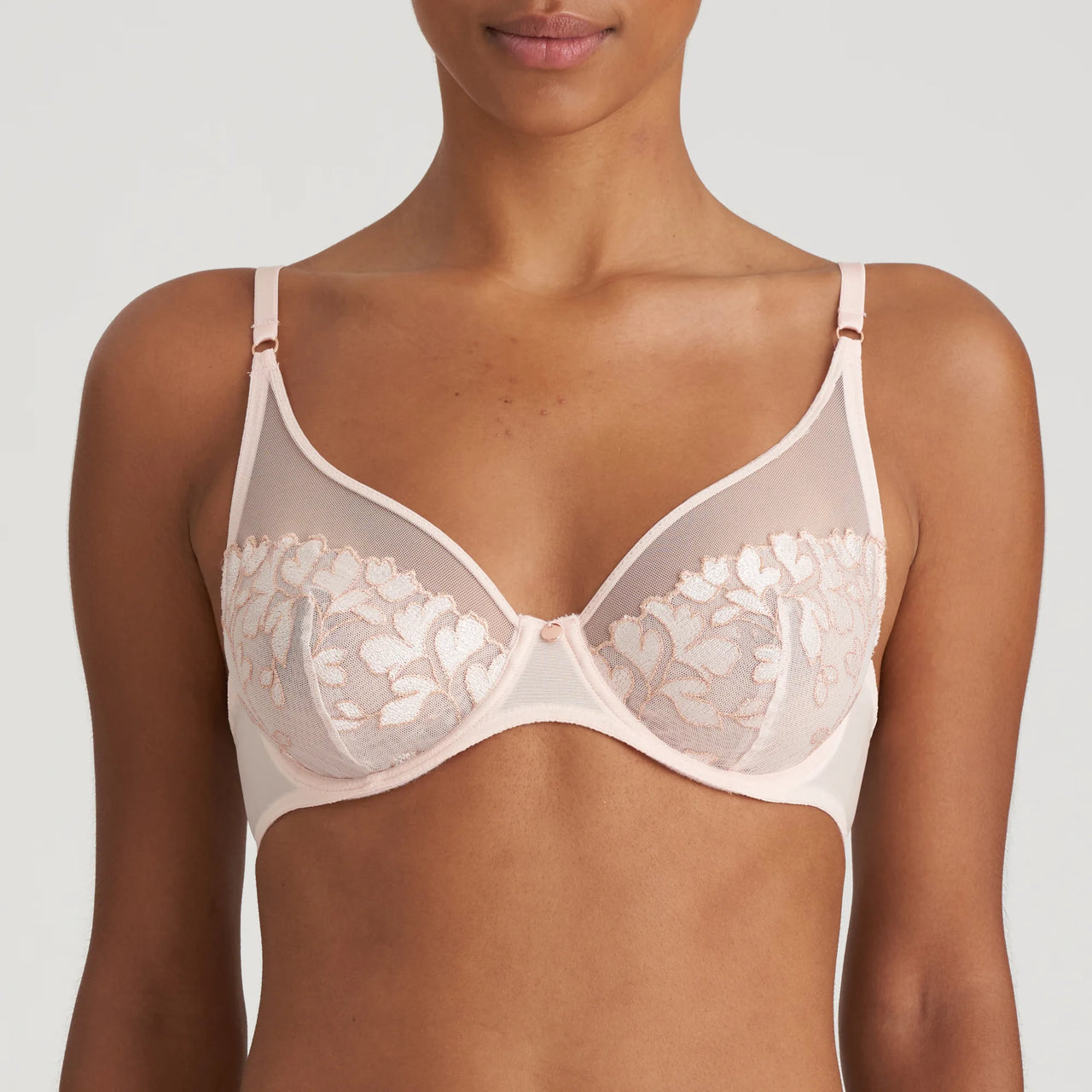 Marie Jo Elis Vintage Pink Plunge Bra Longline