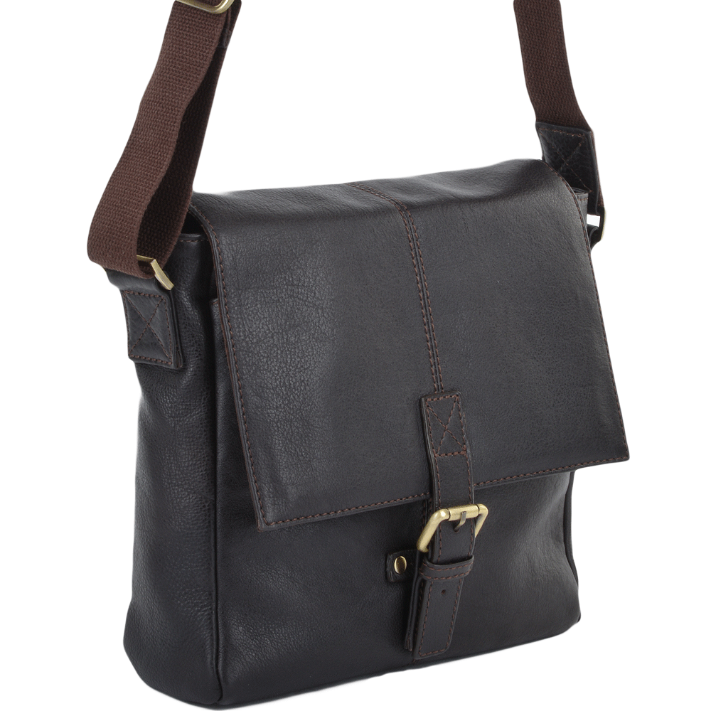 Ashwood Leather Westminster Natural Cow Tumble Pedro Messenger Bag