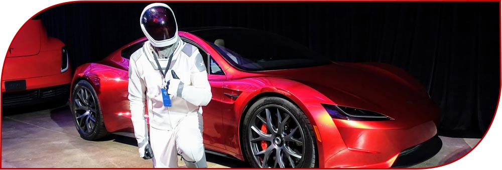 Tesla roadster space x