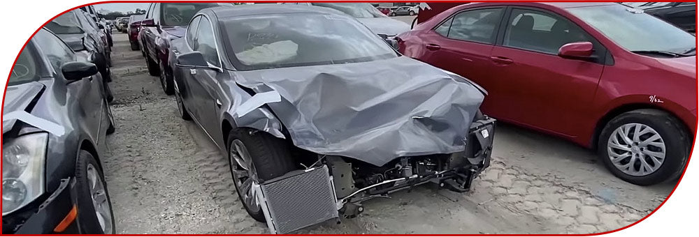 Tesla Model S accidenté à vendre