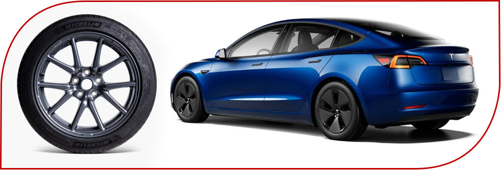 Pneu jante aero tesla model 3