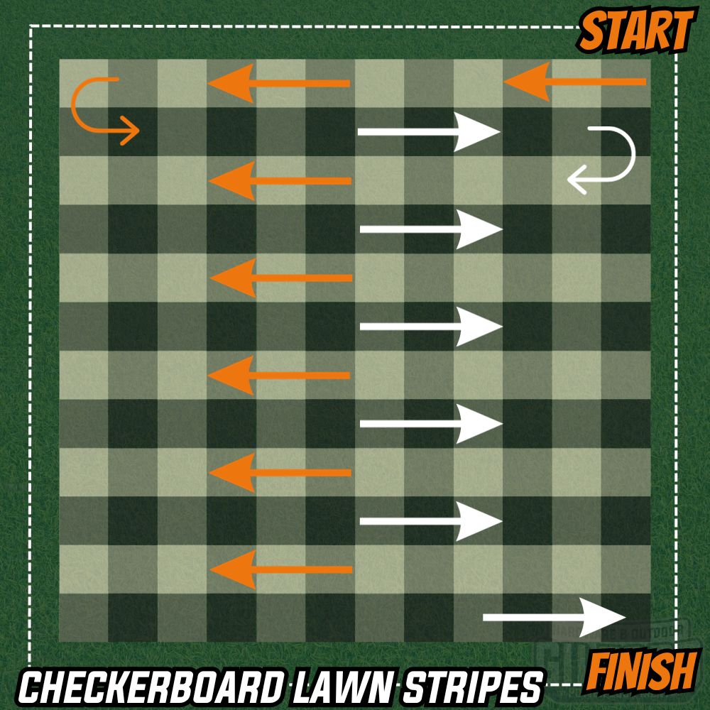 Checkerboard Lawn Stripes | Gilford Hardware