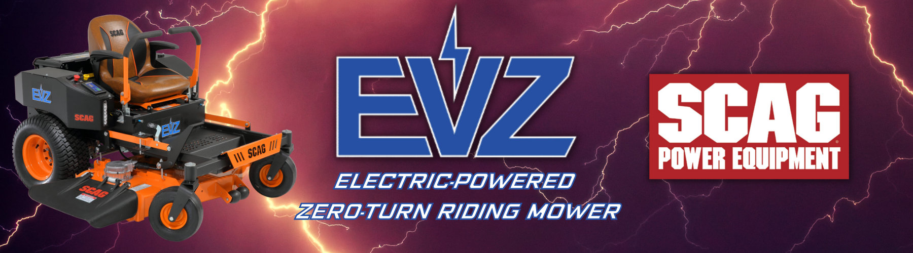 Scag EVZ Electric Powered Zero Turn Riding Lawn Mower 52 inch Gilford hardware