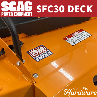 SCAG SFC30 walk behind deck gilford hardware