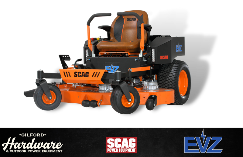 Scag EVZ Electric Powered Zero Turn Lawn Mower | Gilford Hardware | Scag Dealer near me