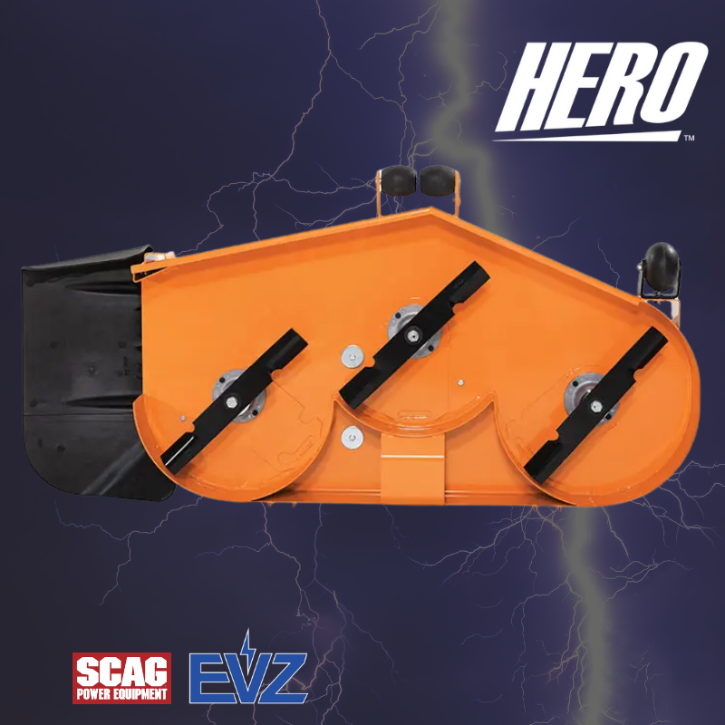 Scag EVZ Electric Powered Mower | Hero Cutter Deck | Gilford Hardware | Scag dealer near me