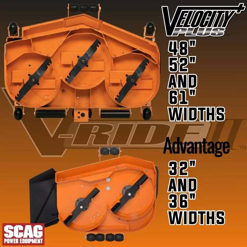 Scag V Ride II Deck Size Options | Gilford Hardware
