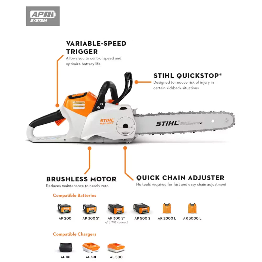 MSA 220 Gilford Hardware | Top 5 STIHL Electric Chainsaws 2024: Buy Smart!