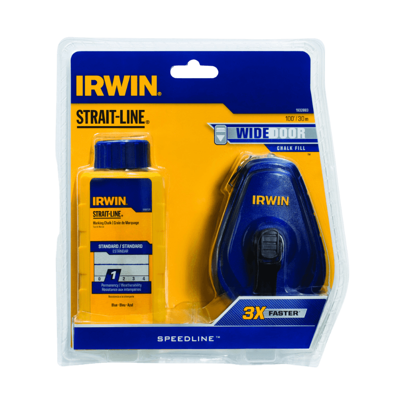 Irwin Strait-Line Blue Chalk Reel 100 ft.