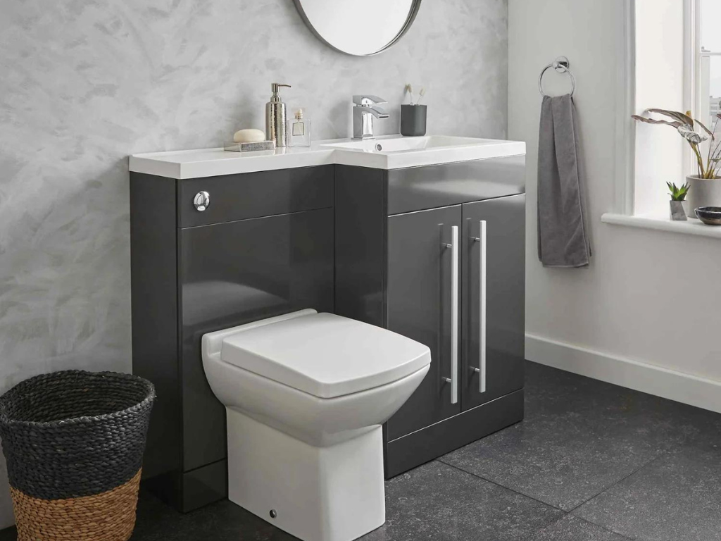 Modern bathroom with concealed cistern