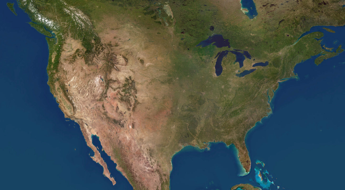 High Res Satellite Imagery Of USA At 250 Meters Resolution   Usa 250m 1024x1024@2x 