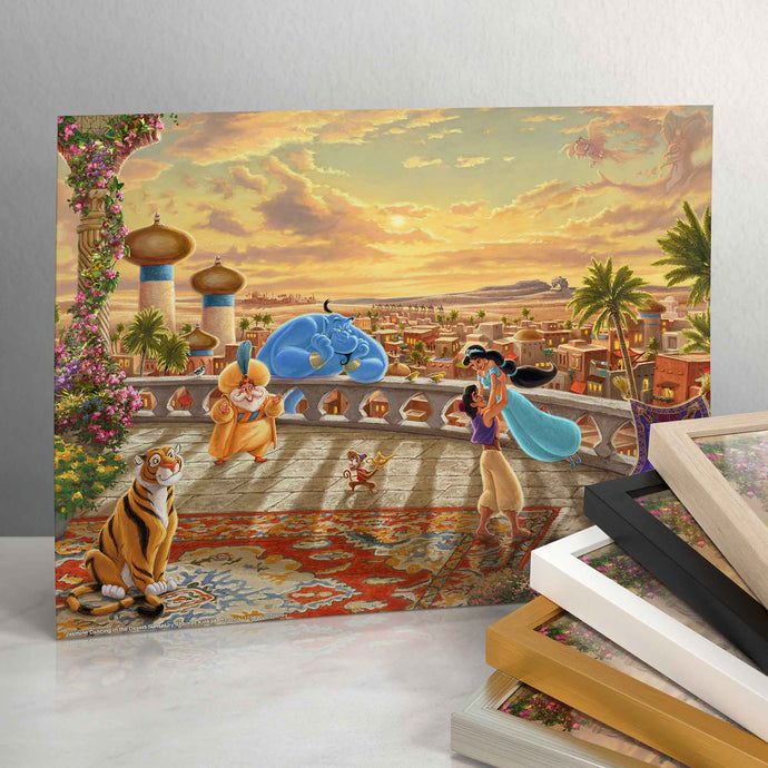 Disney's Aladdin and Abu Watercolor Painting Print and Original