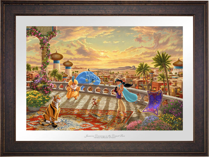 I DREAM OF GENIE 26Hx22W Disney Fine Wall Art Aladdin Silver Series by Tim  Rogerson