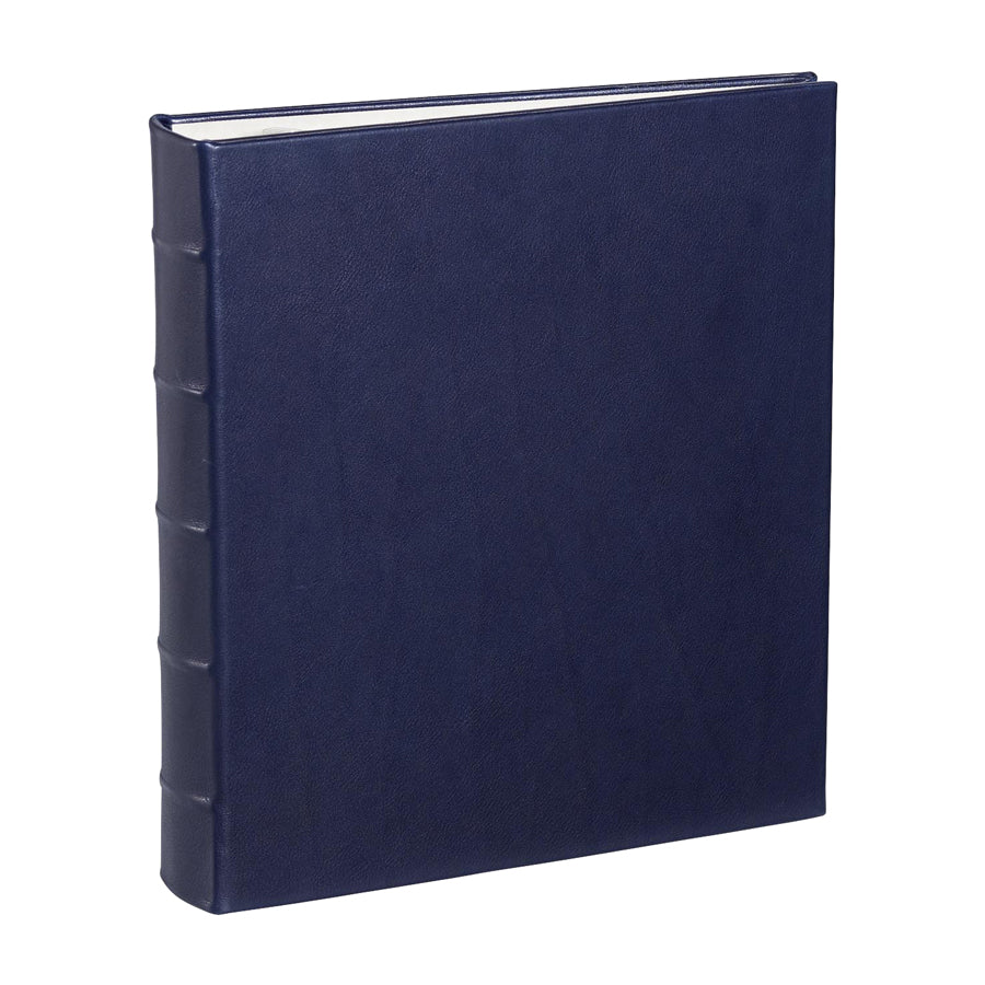Graphic Image Large Ring Clear Pocket Album Navy Bonded Leather