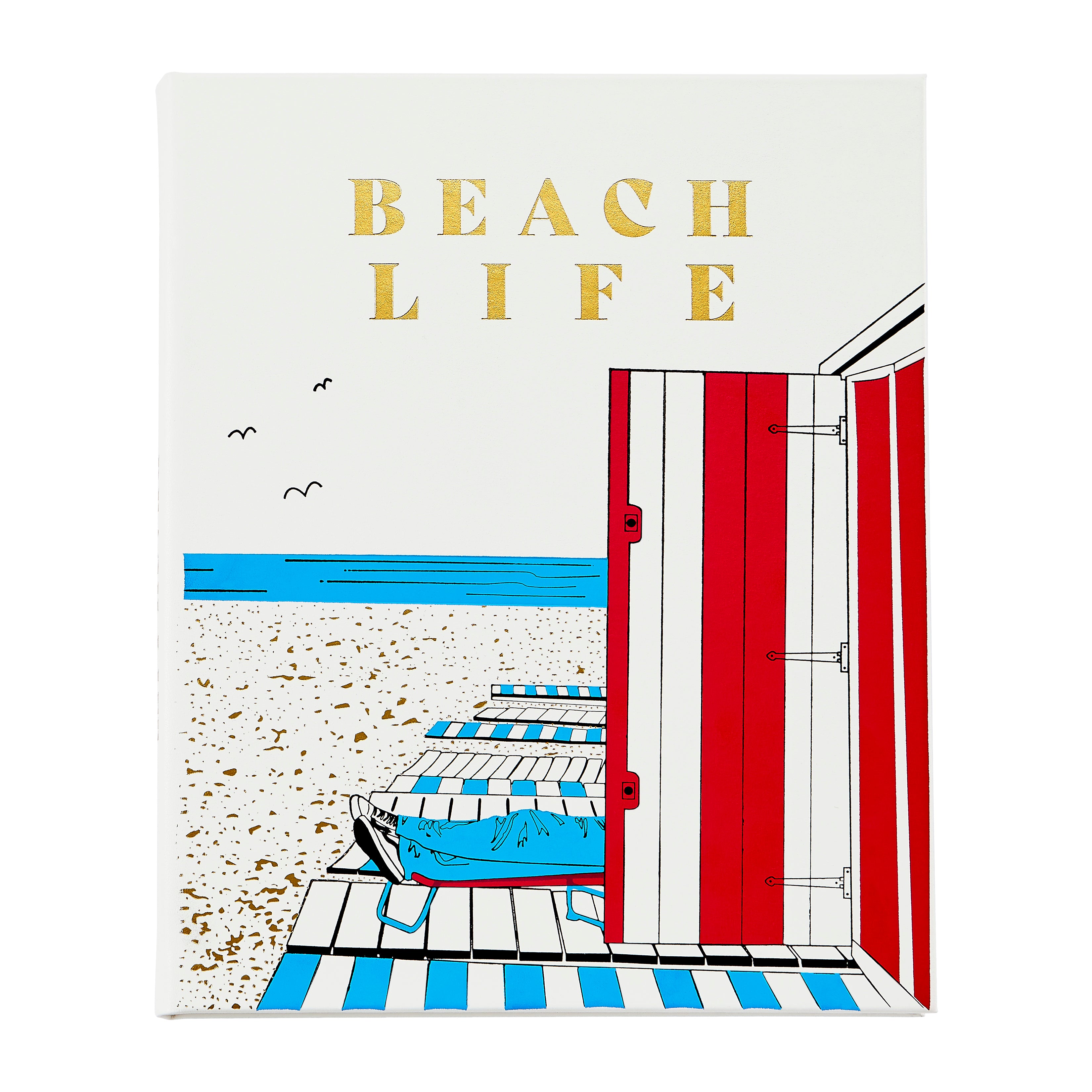 Graphic Image Beach Life Ivory Bonded Leather