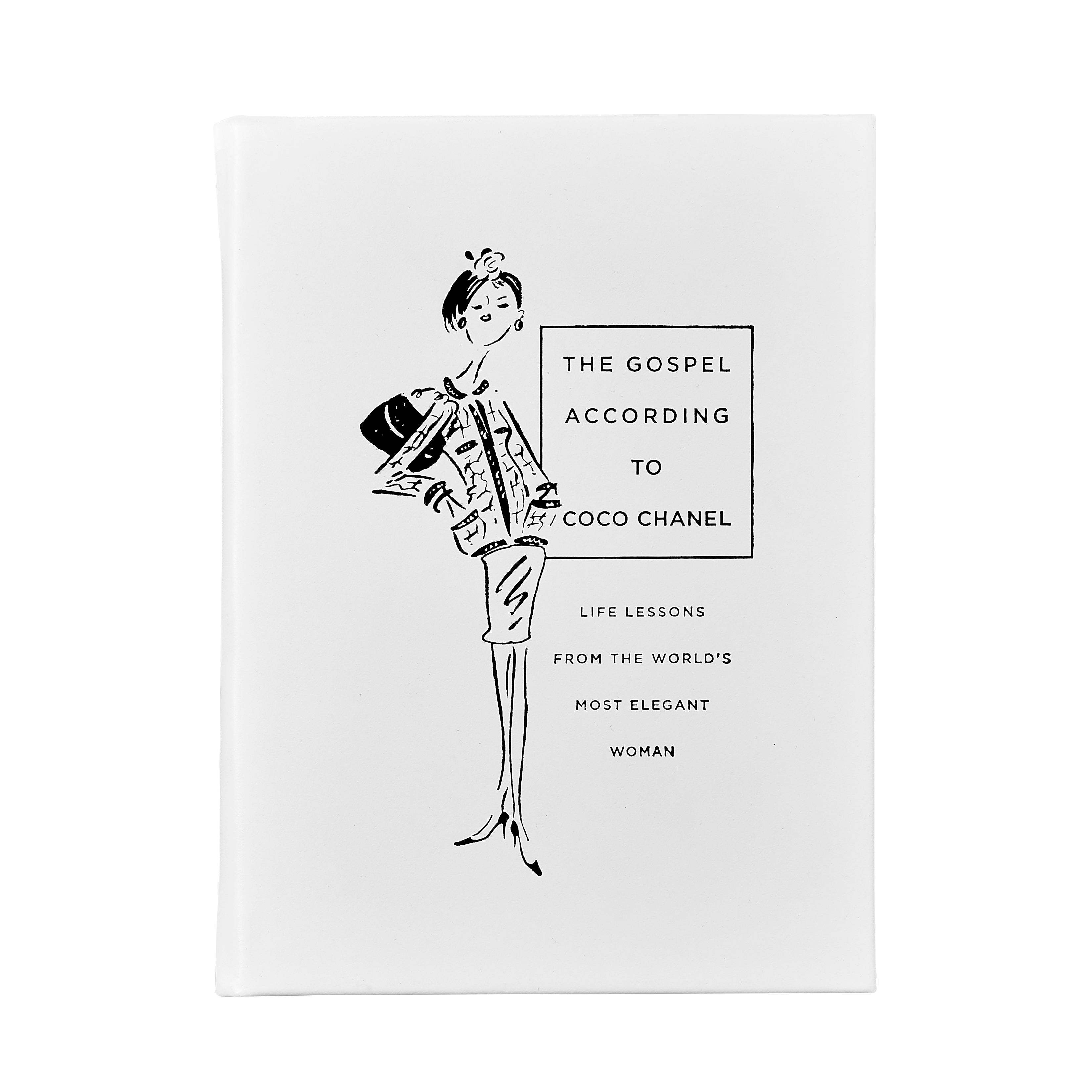 Graphic Image The Gospel According To Coco Chanel White Bonded Leather