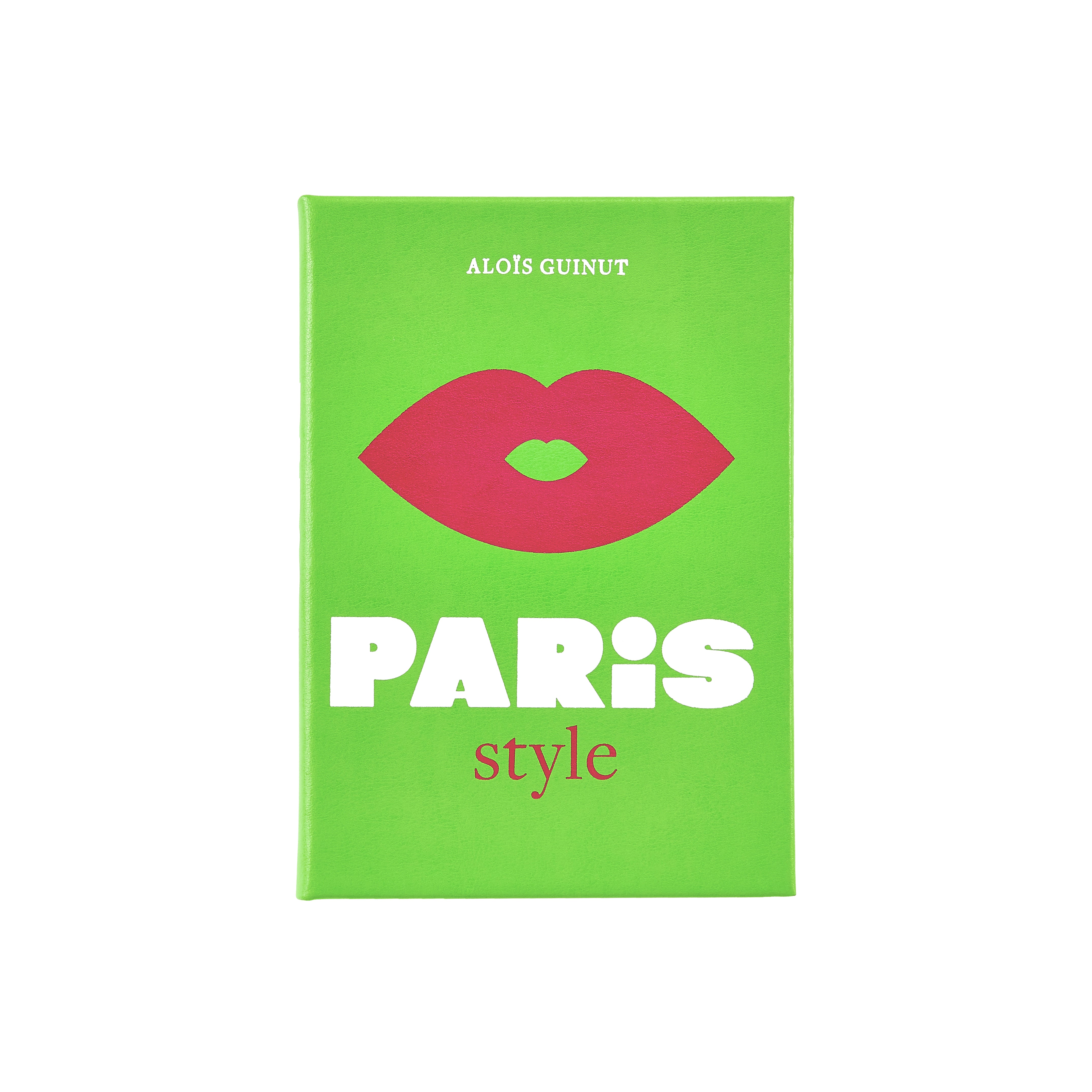 Graphic Image Little Book Of Paris Style Lime Bonded Leather