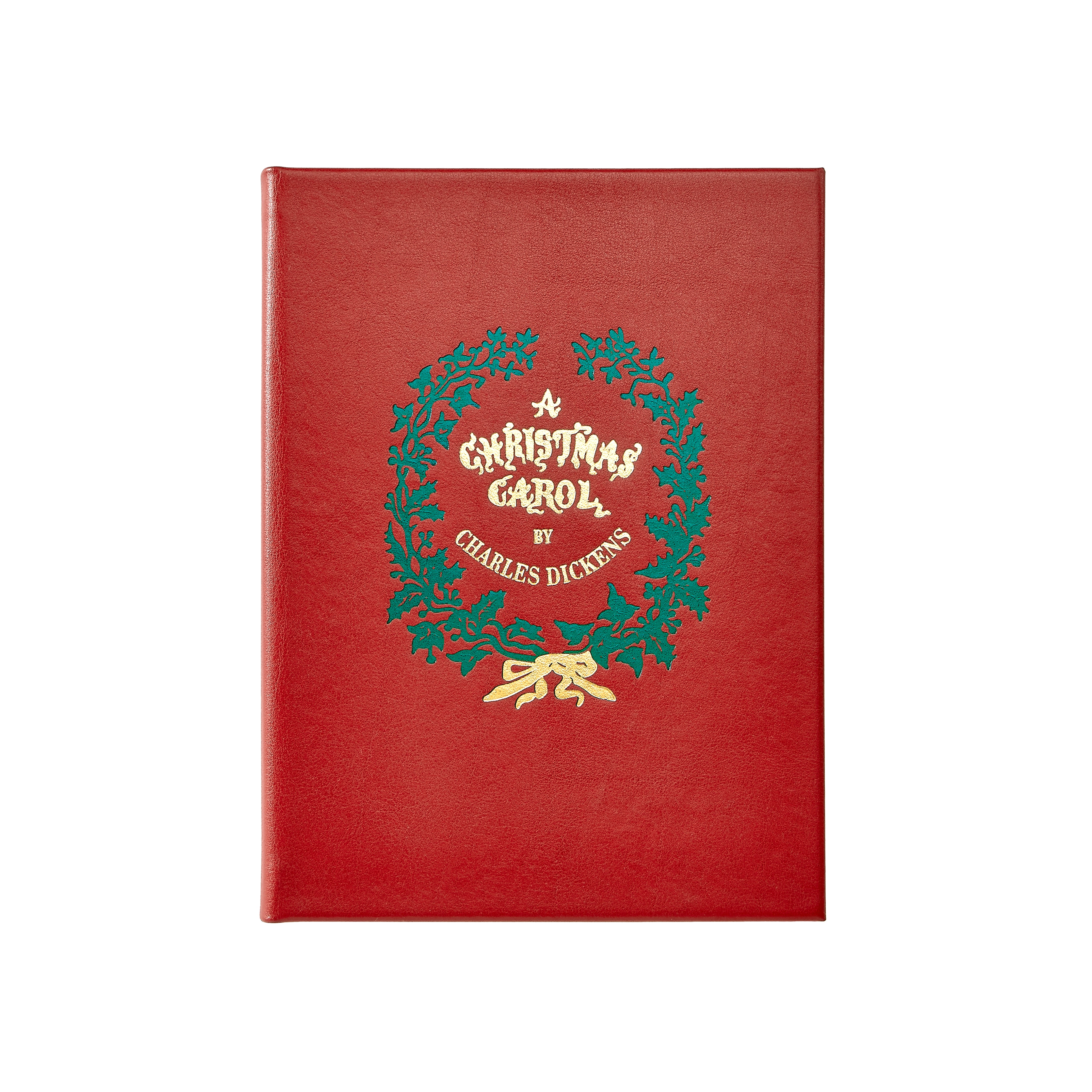 Graphic Image A Christmas Carol Red Bonded Leather