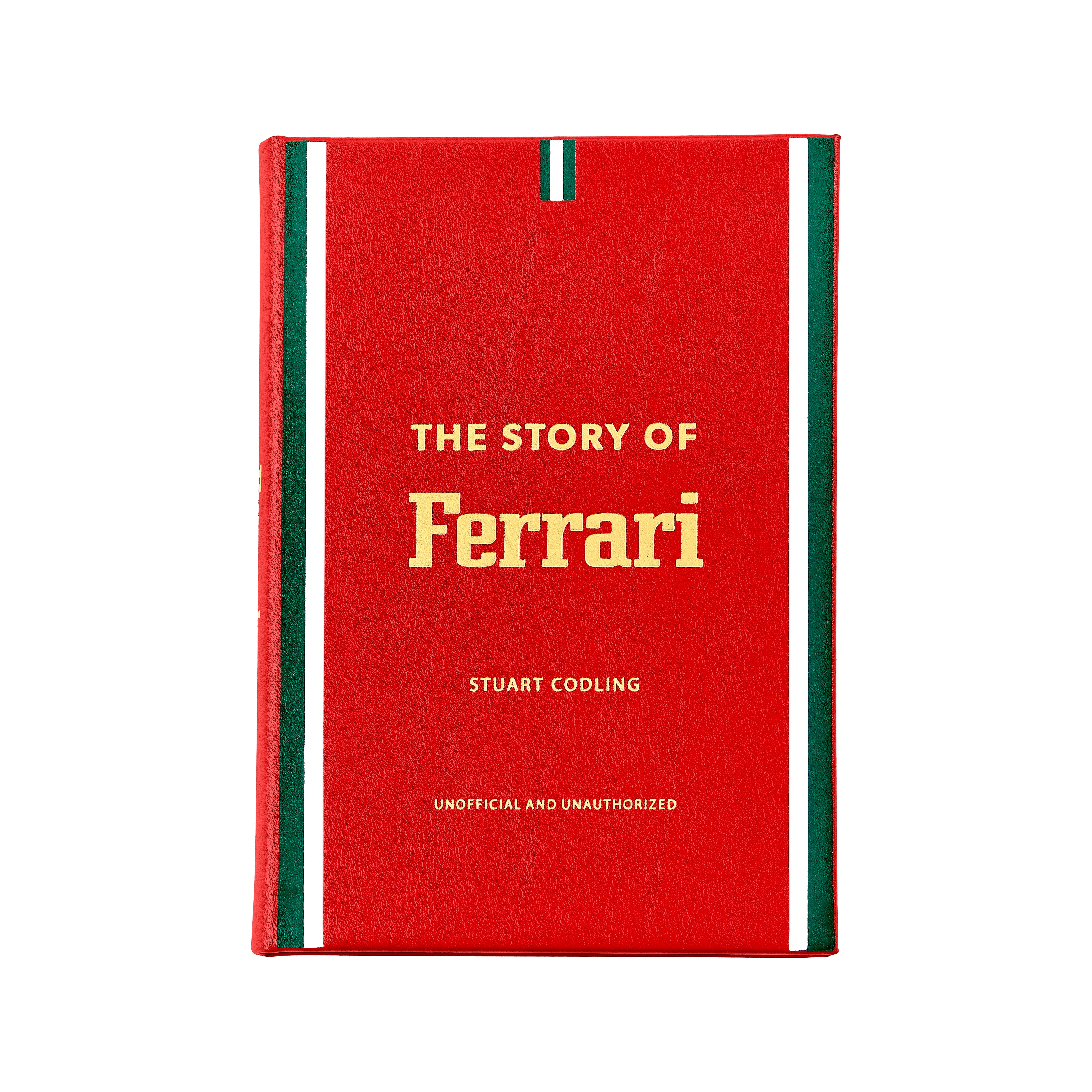 Graphic Image The Story Of Ferrari Red Bonded Leather