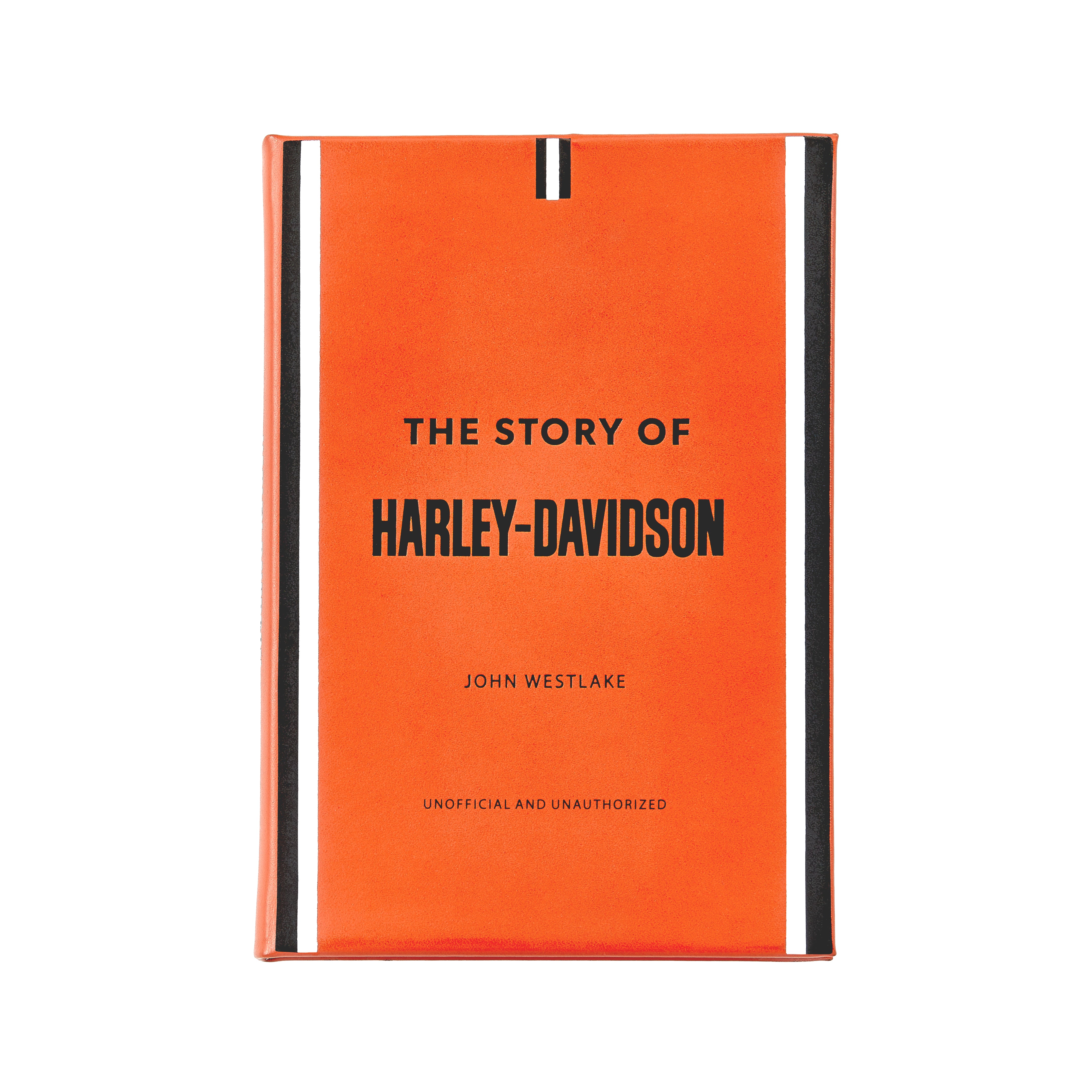 Graphic Image The Story Of Harley-Davidson Burnt Orange Bonded Leather