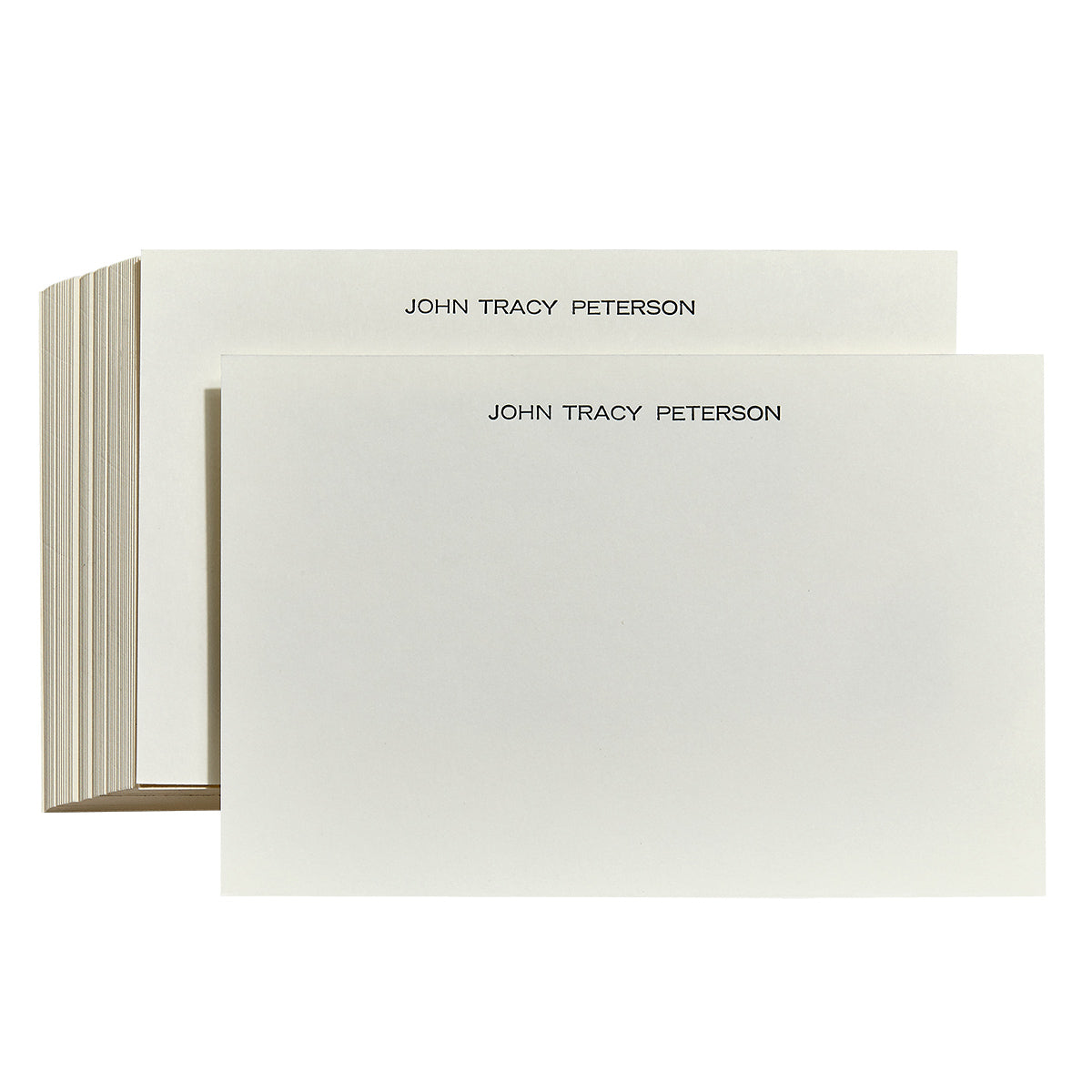 Graphic Image Letterpress Personalized Memo Tray Cards Memo Tray Card Refills