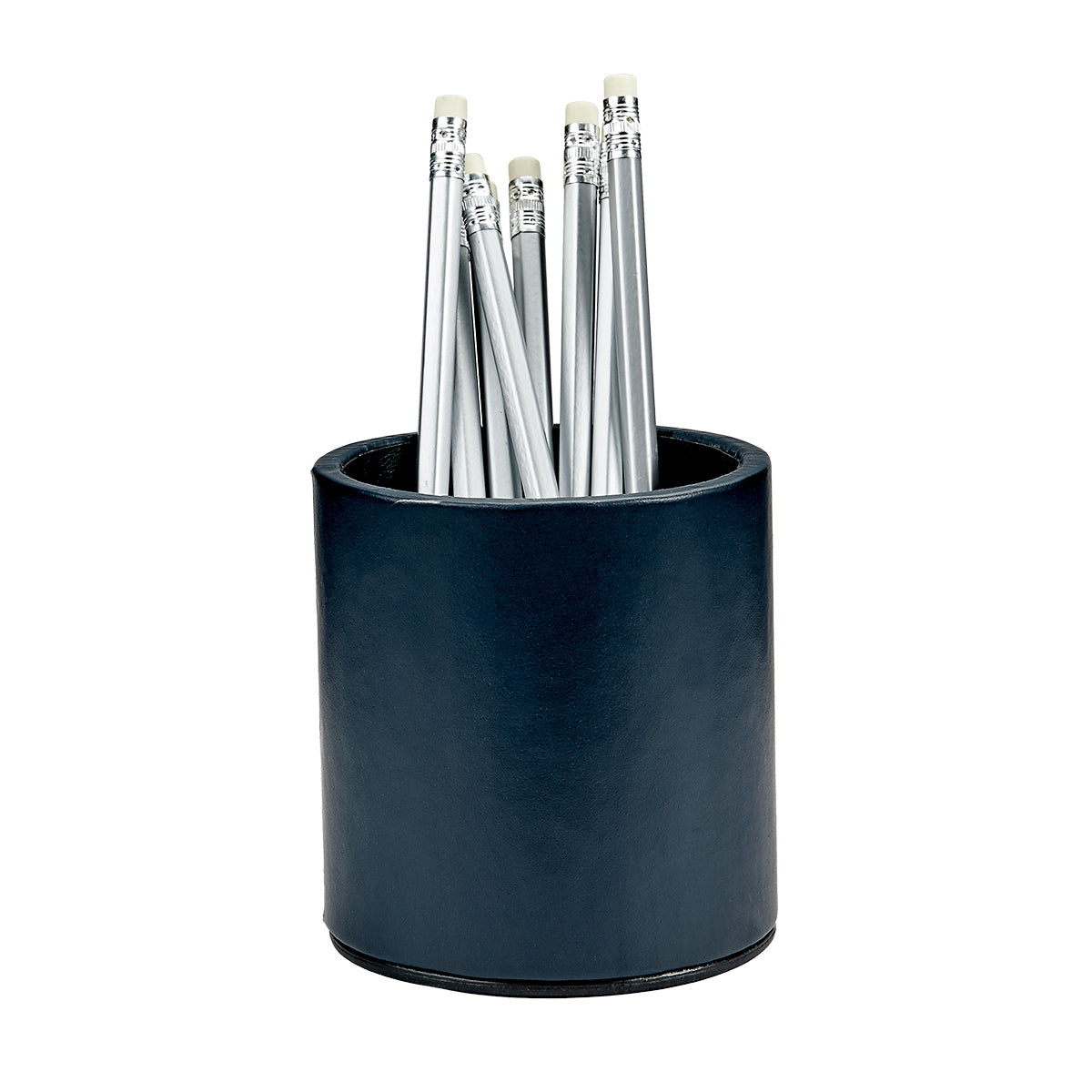 Graphic Image Pencil Cup Navy Bonded Leather