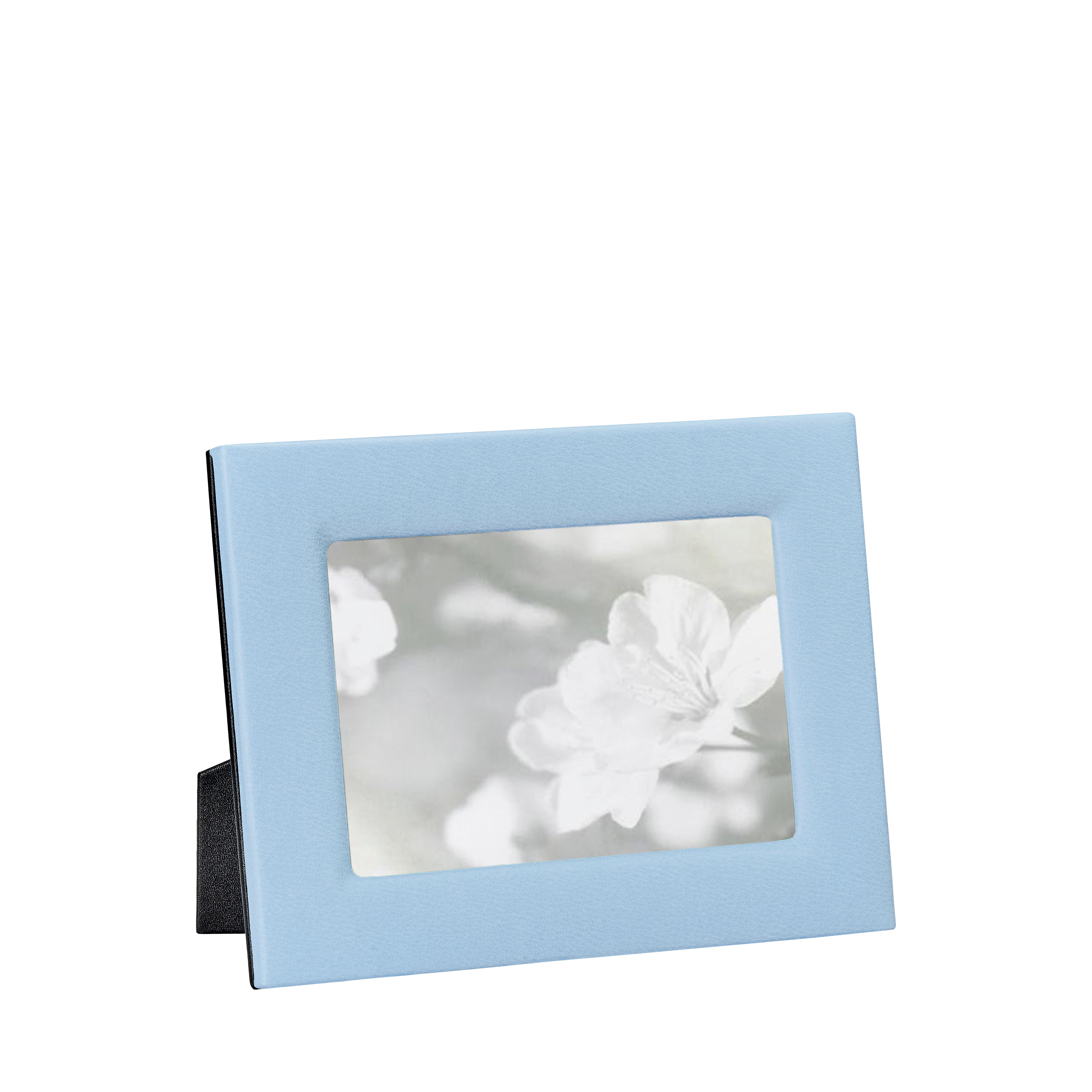 Graphic Image 5 X 7 Studio Frame Light Blue Pebble Grain Leather