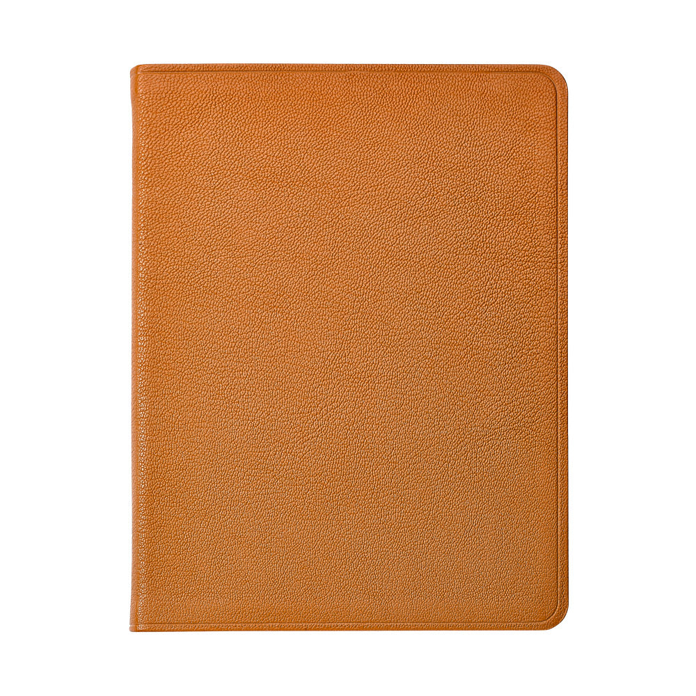 Graphic Image 9 Flexible Cover Journal Tan Goatskin Leather