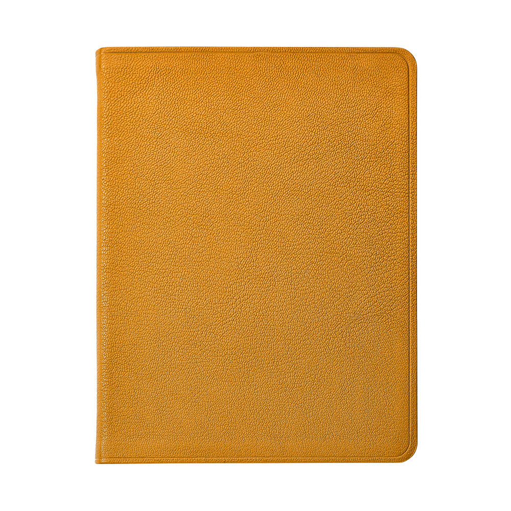 Graphic Image 9 Flexible Cover Journal Yellow Goatskin Leather