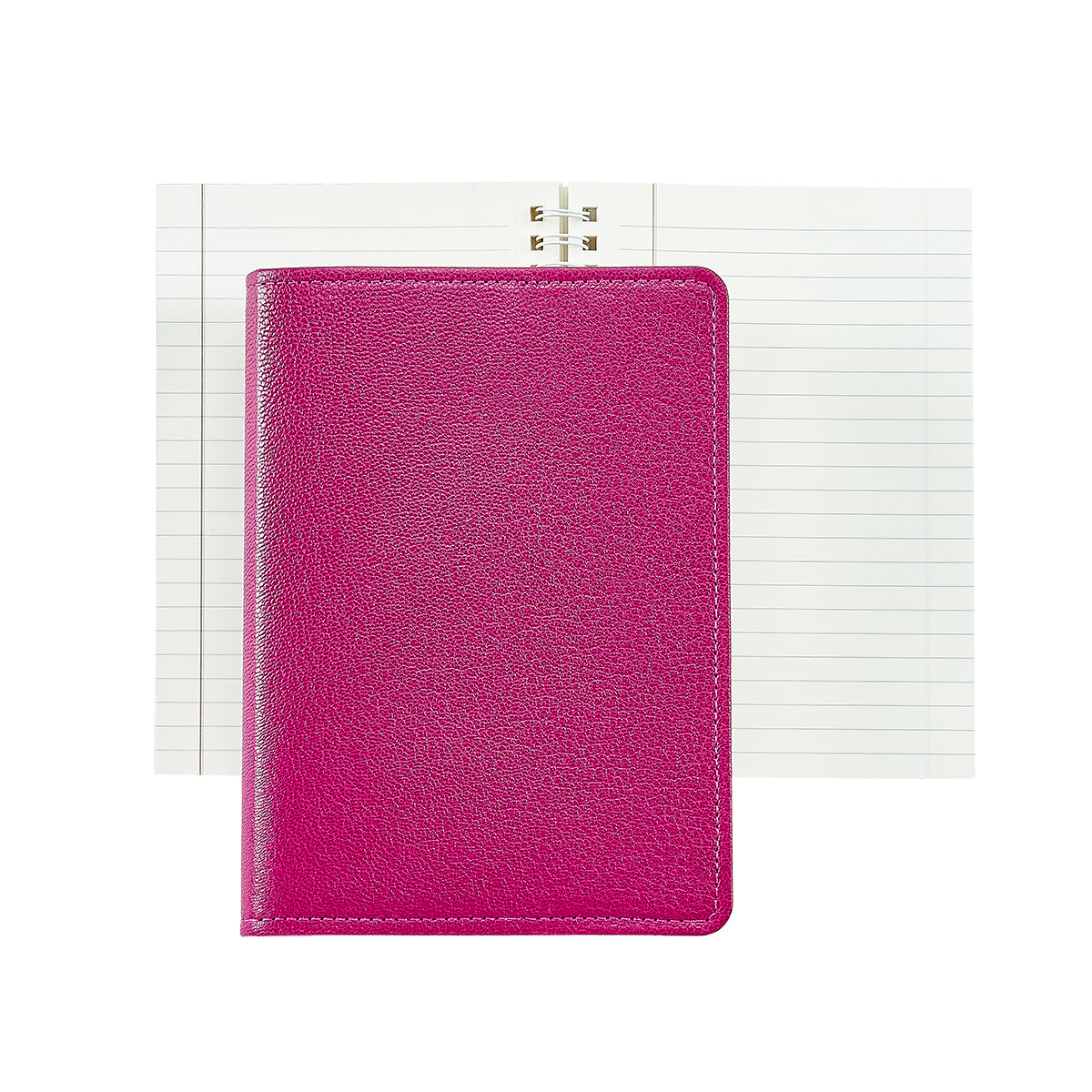 Graphic Image 7 Wire-O-Notebook Azalea Goatskin Leather