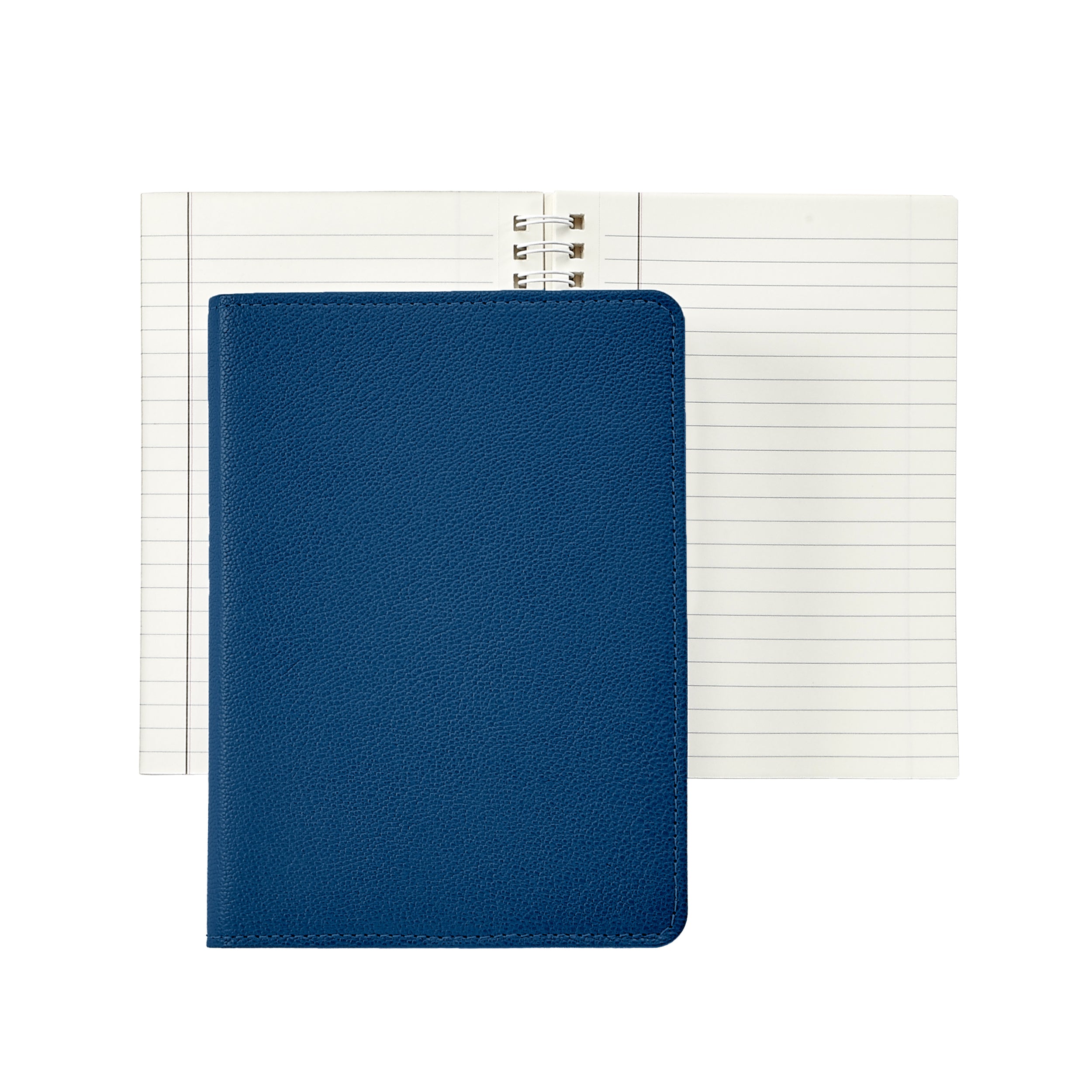 Graphic Image 7 Wire-O-Notebook Royal Goatskin Leather