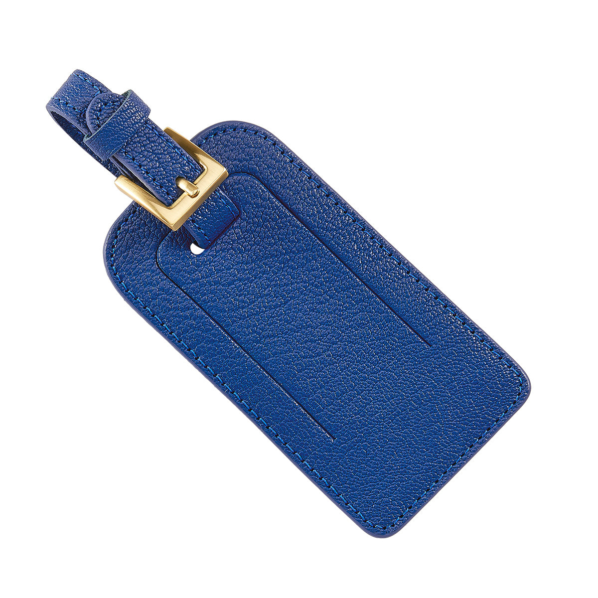 Graphic Image Luggage Tag Royal Goatskin Leather