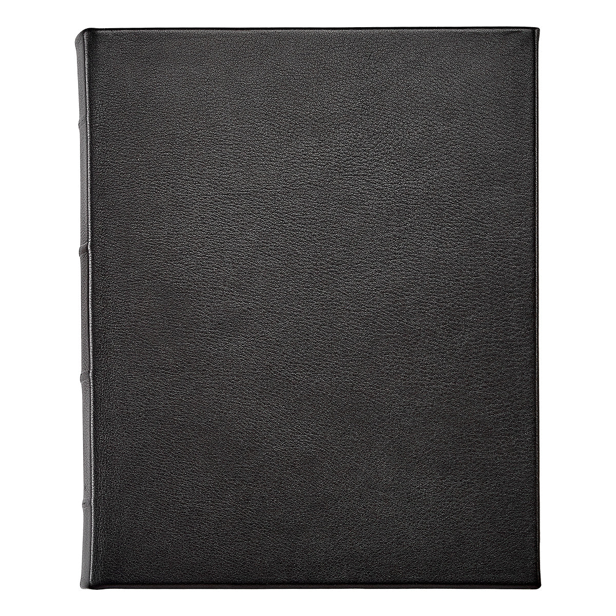 Graphic Image 11 Hardcover Unlined Manuscript Black Traditional Leather