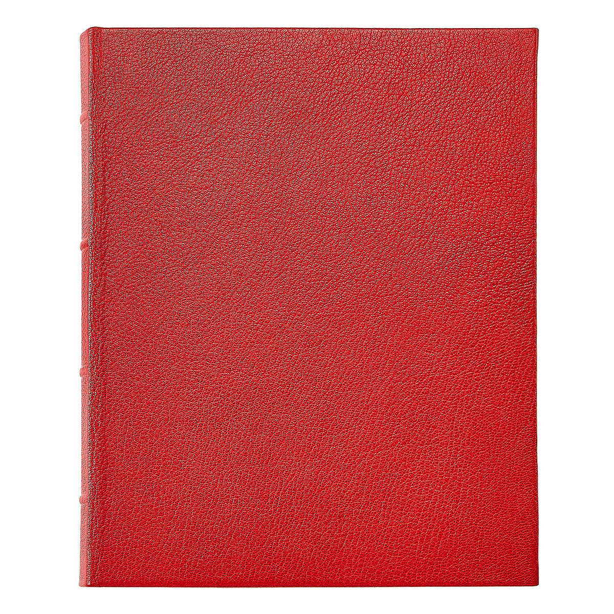 Graphic Image 11 Hardcover Unlined Manuscript Red Traditional Leather