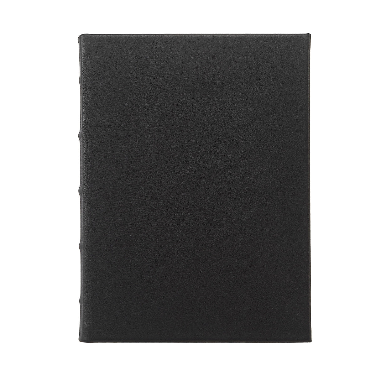 Graphic Image 9" Hardcover Journal Black Traditional Leather