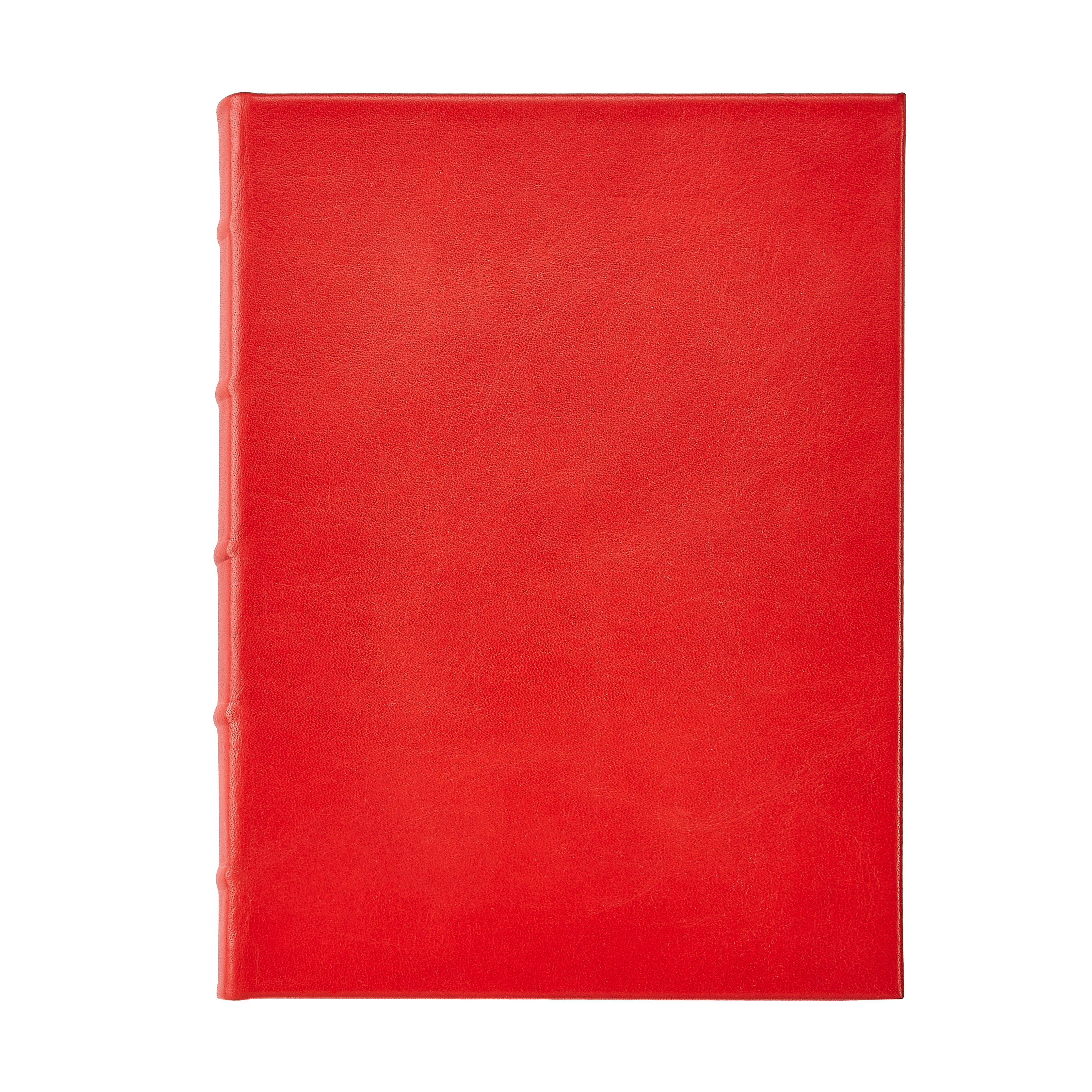 Graphic Image 9 Hardcover Journal Red Traditional Leather
