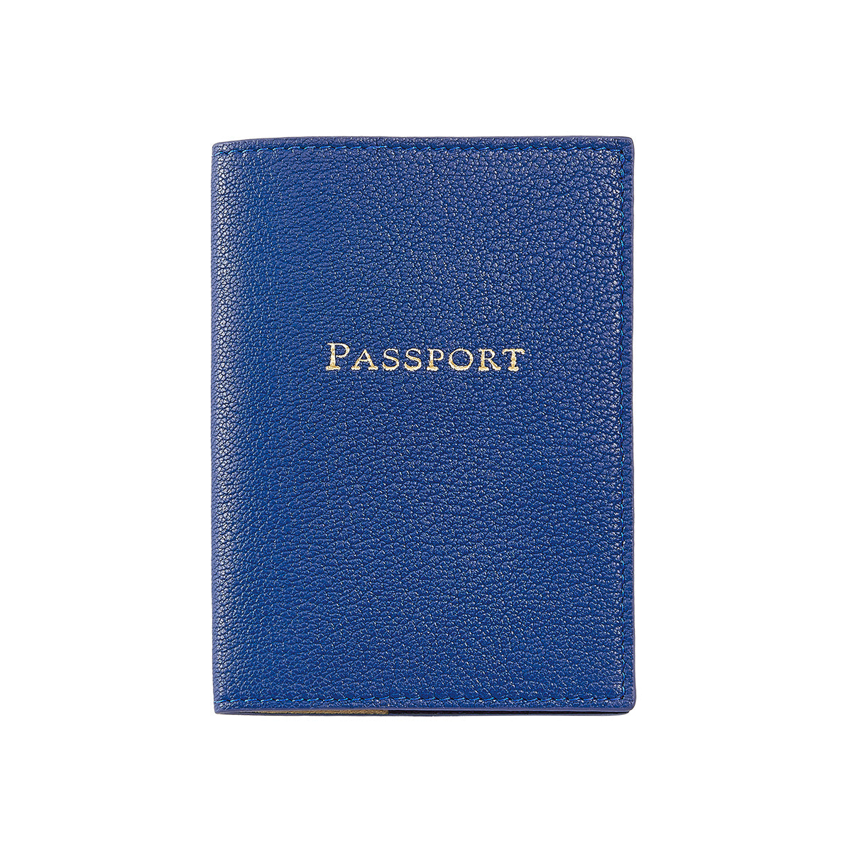 Graphic Image Passport Holder Royal Goatskin Leather