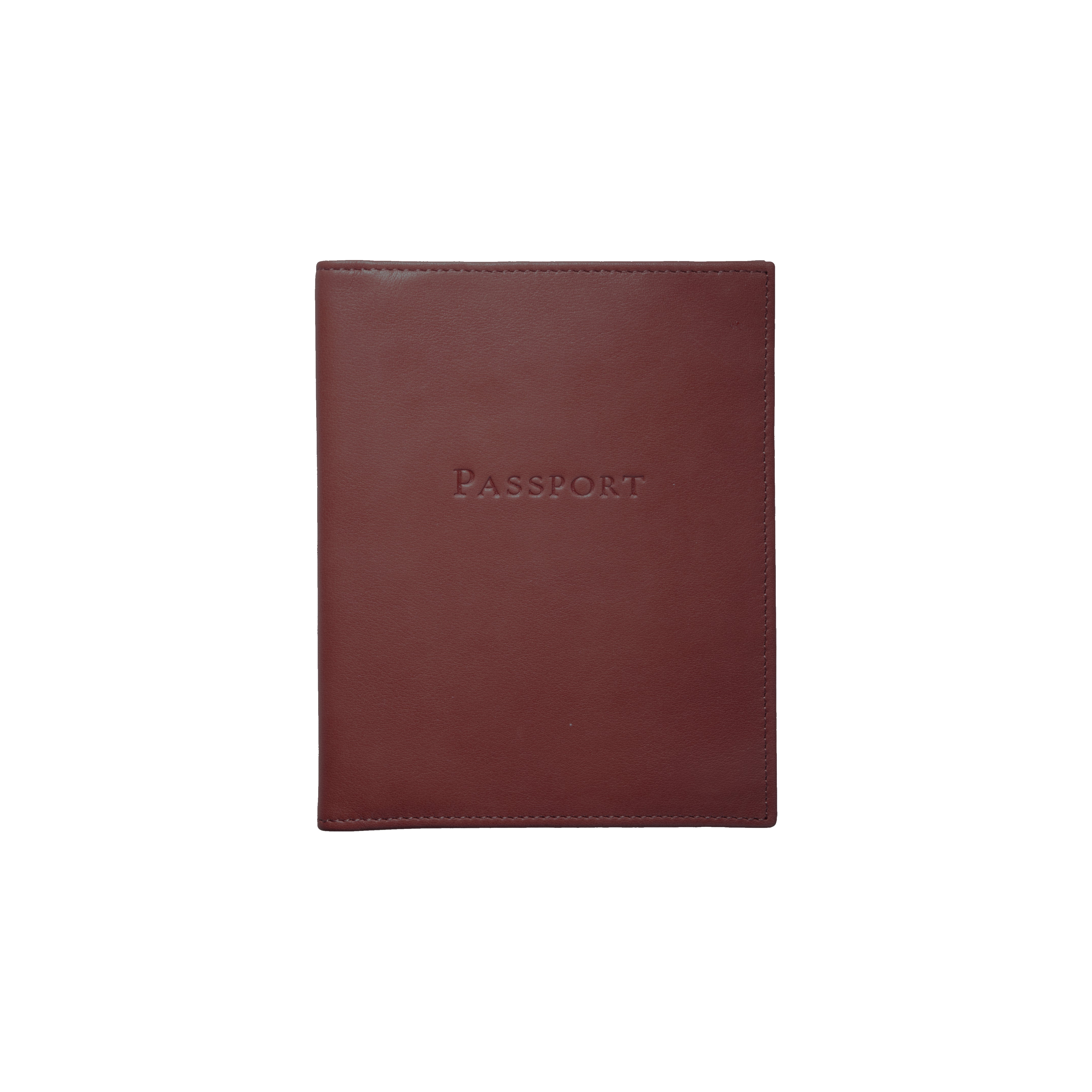 Graphic Image Passport Wallet Brown Traditional Leather