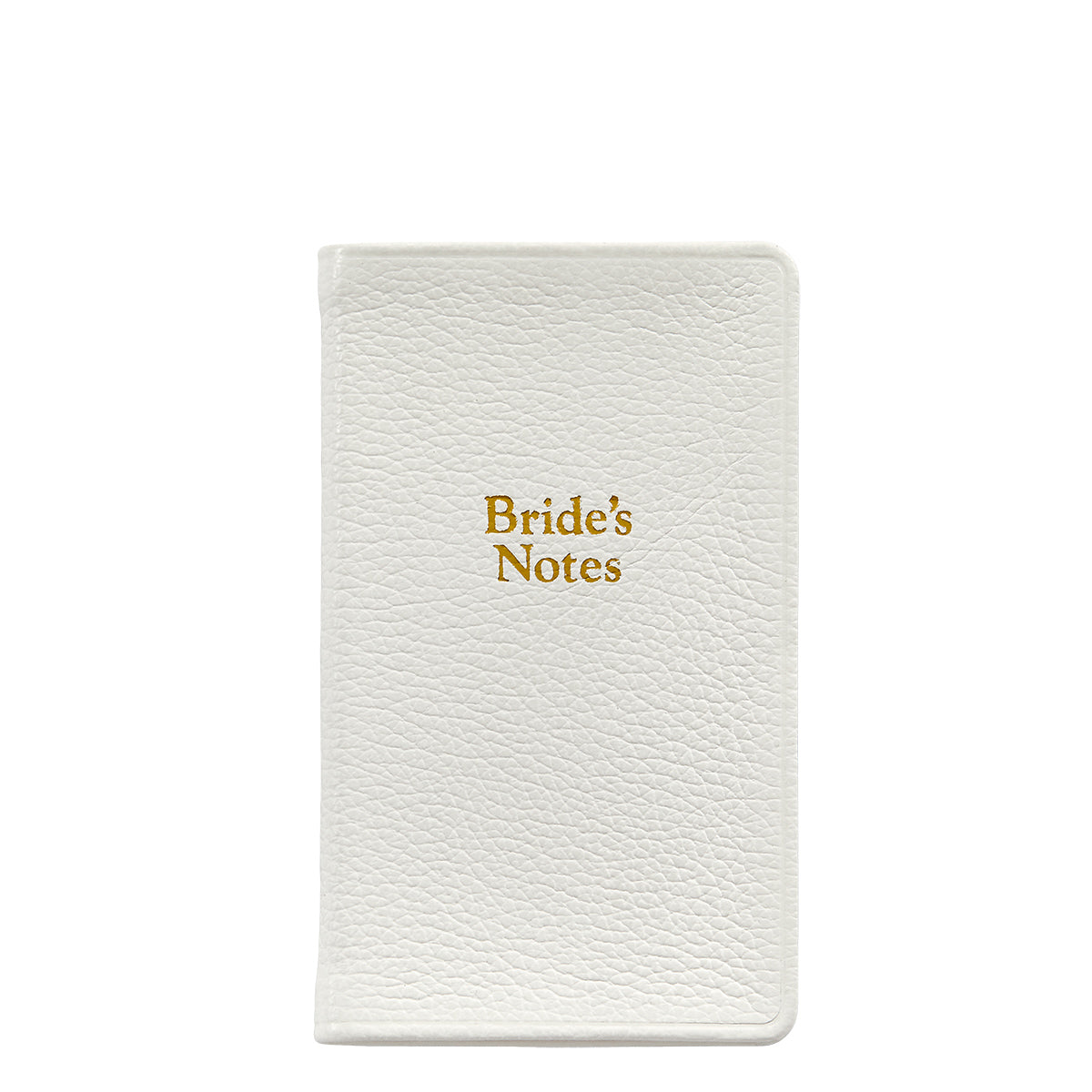 Graphic Image Brides Notes White Full Grain Leather