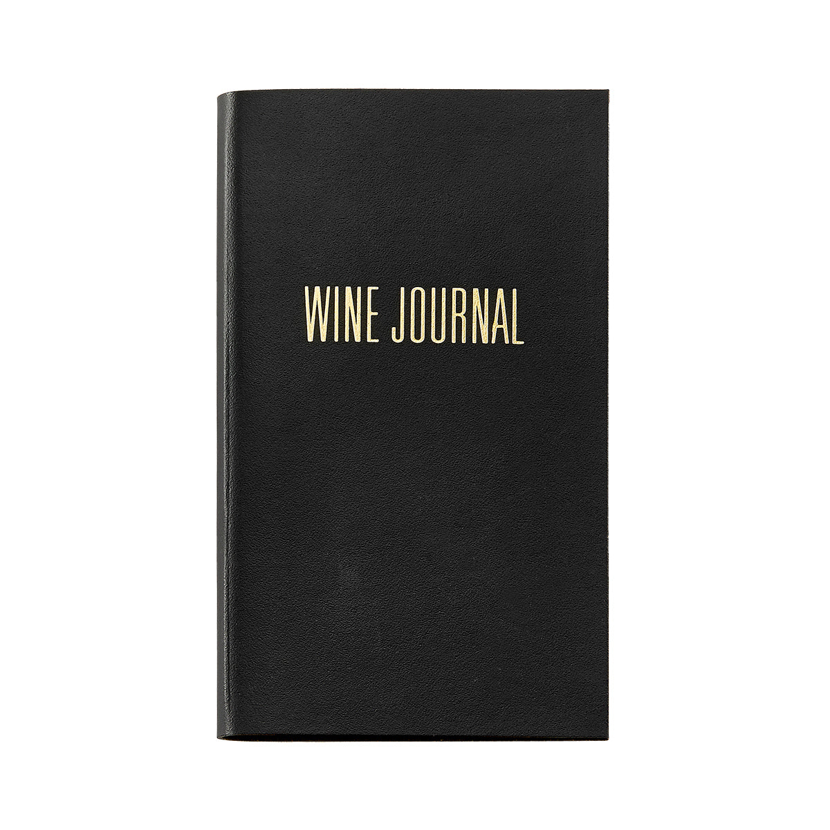 Graphic Image Pocket Wine Journal Black Leather