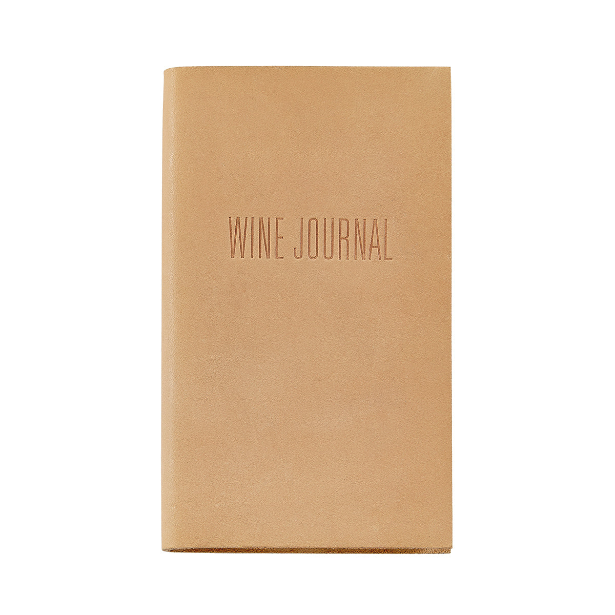 Graphic Image Pocket Wine Journal Nude Vachetta Leather