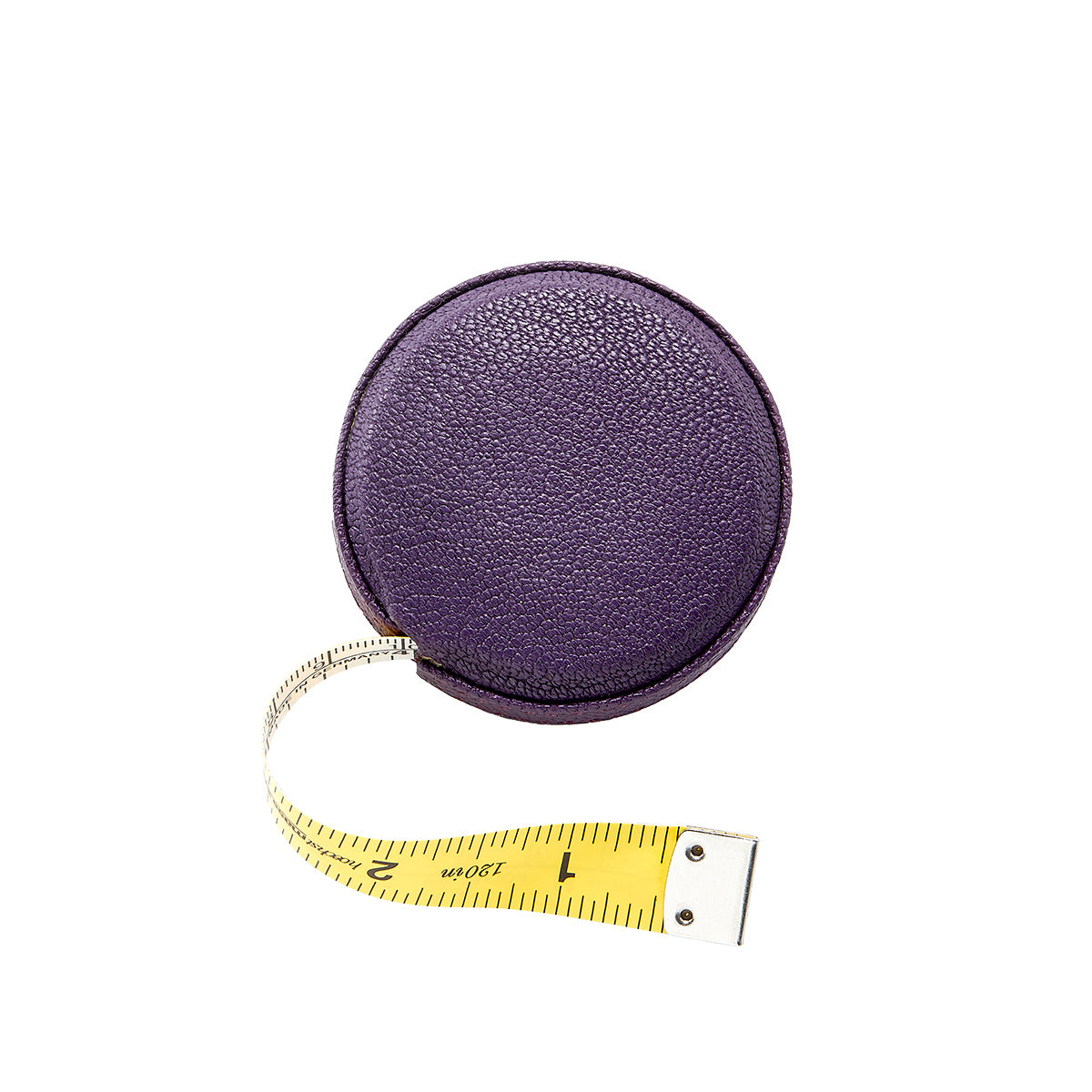 Graphic Image Tape Measure Purple Goatskin Leather