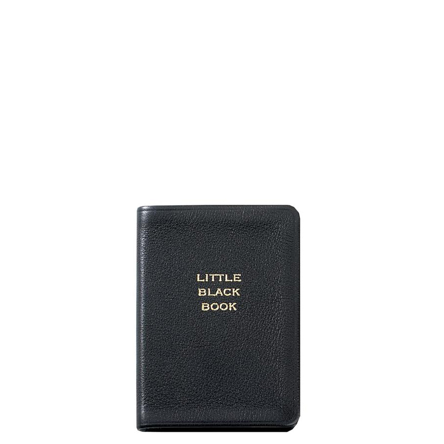 Graphic Image Little Black Book Black Traditional Leather