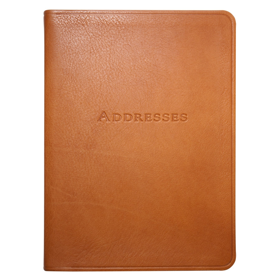 Graphic Image 7 Desk Address Book British Tan Traditional Leather