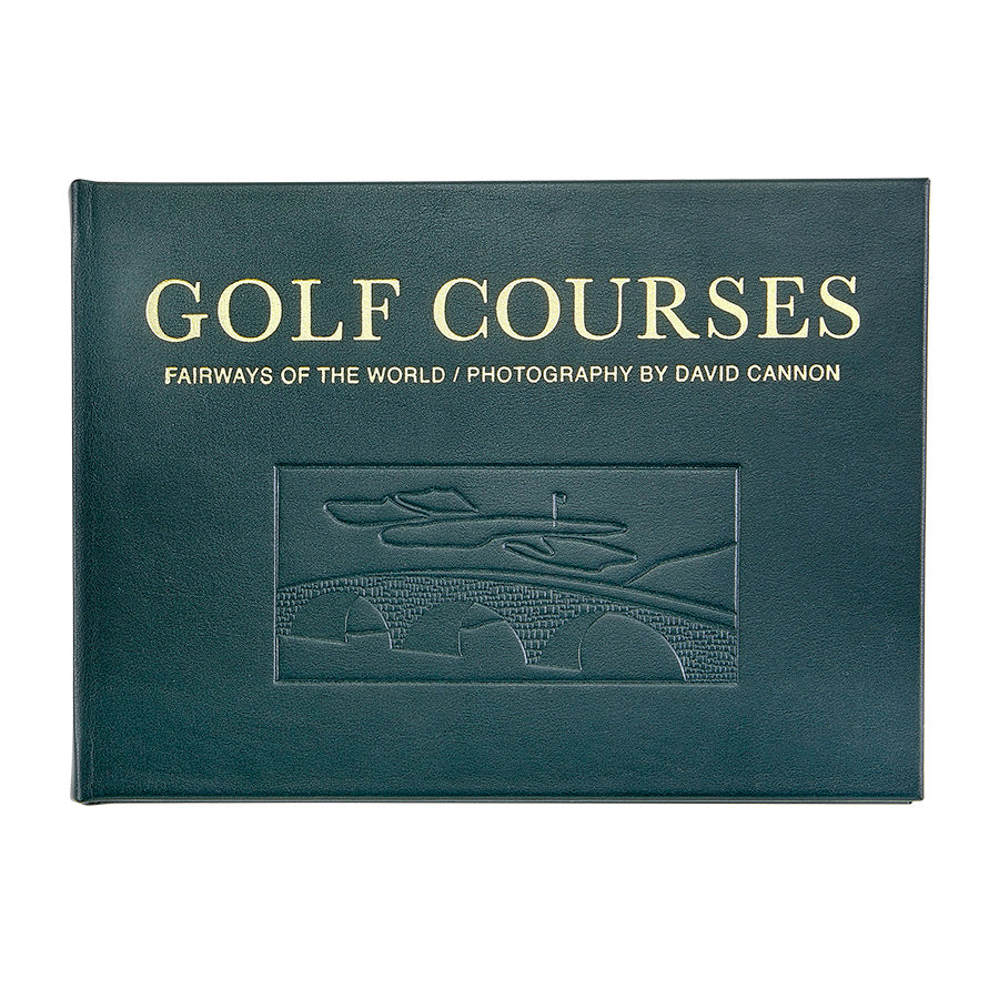 Graphic Image Golf Courses: Fairways Of The World Green Bonded Leather