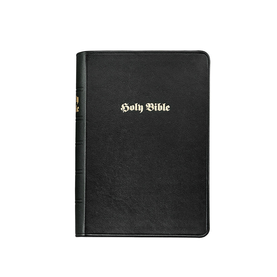 Graphic Image The Holy Bible Black Traditional Leather