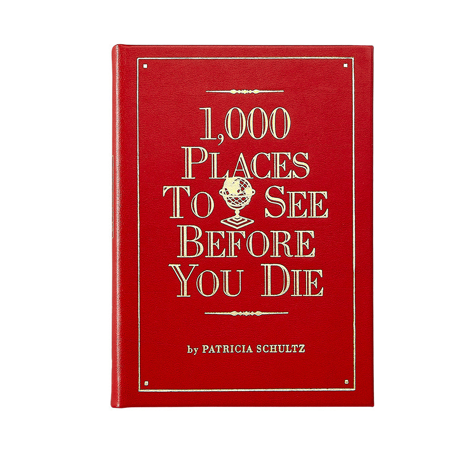 Graphic Image 1,000 Places To See Before You Die Red Bonded Leather