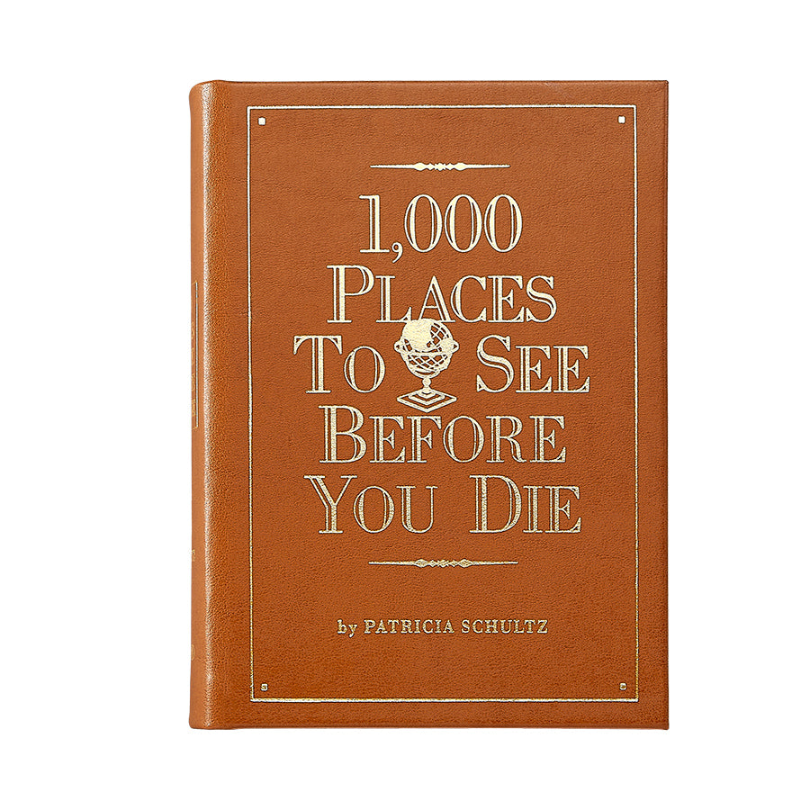 Graphic Image 1,000 Places To See Before You Die Tan Bonded Leather